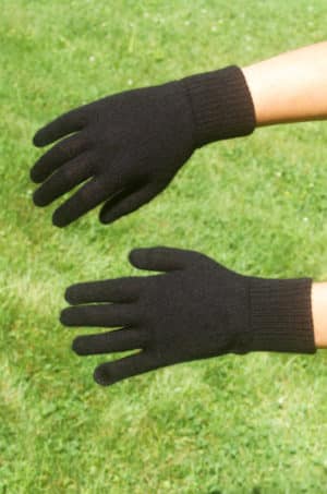 100% Pure Alpaca Super Warm Double Knit Gloves