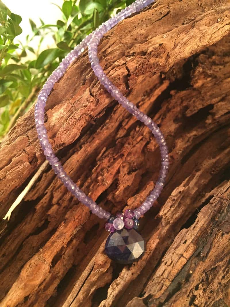 Sapphire and Tanzanite Necklace