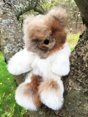 Large 12 Inch Pure Alpaca Teddy Bear