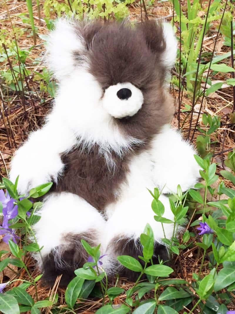 Large 12 Inch Pure Alpaca Teddy Bear