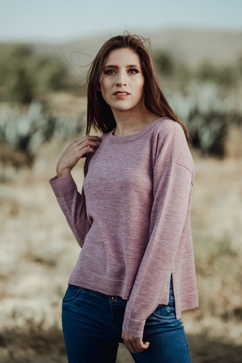 Pure Baby Alpaca Silky Soft Pullover Sweater - Image 2