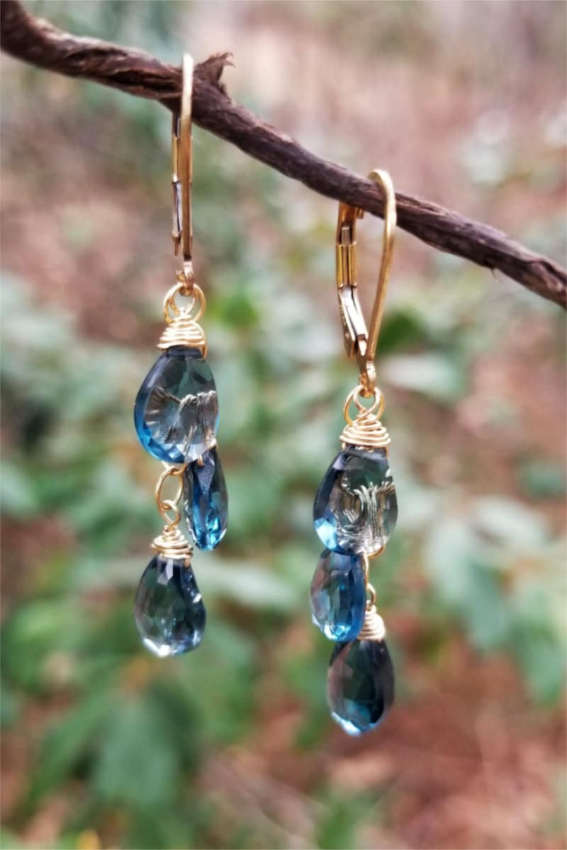 London Blue Topaz Earrings