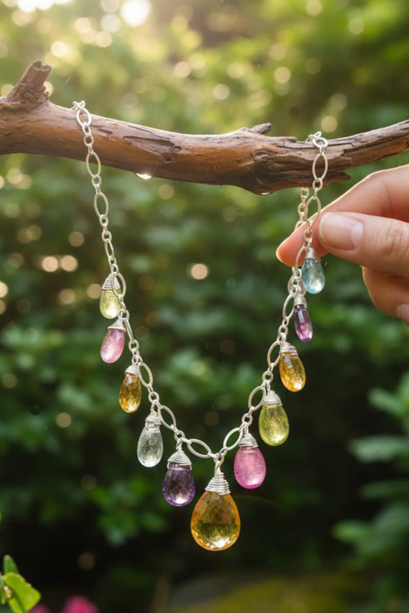 MULTI GEM NECKLACE