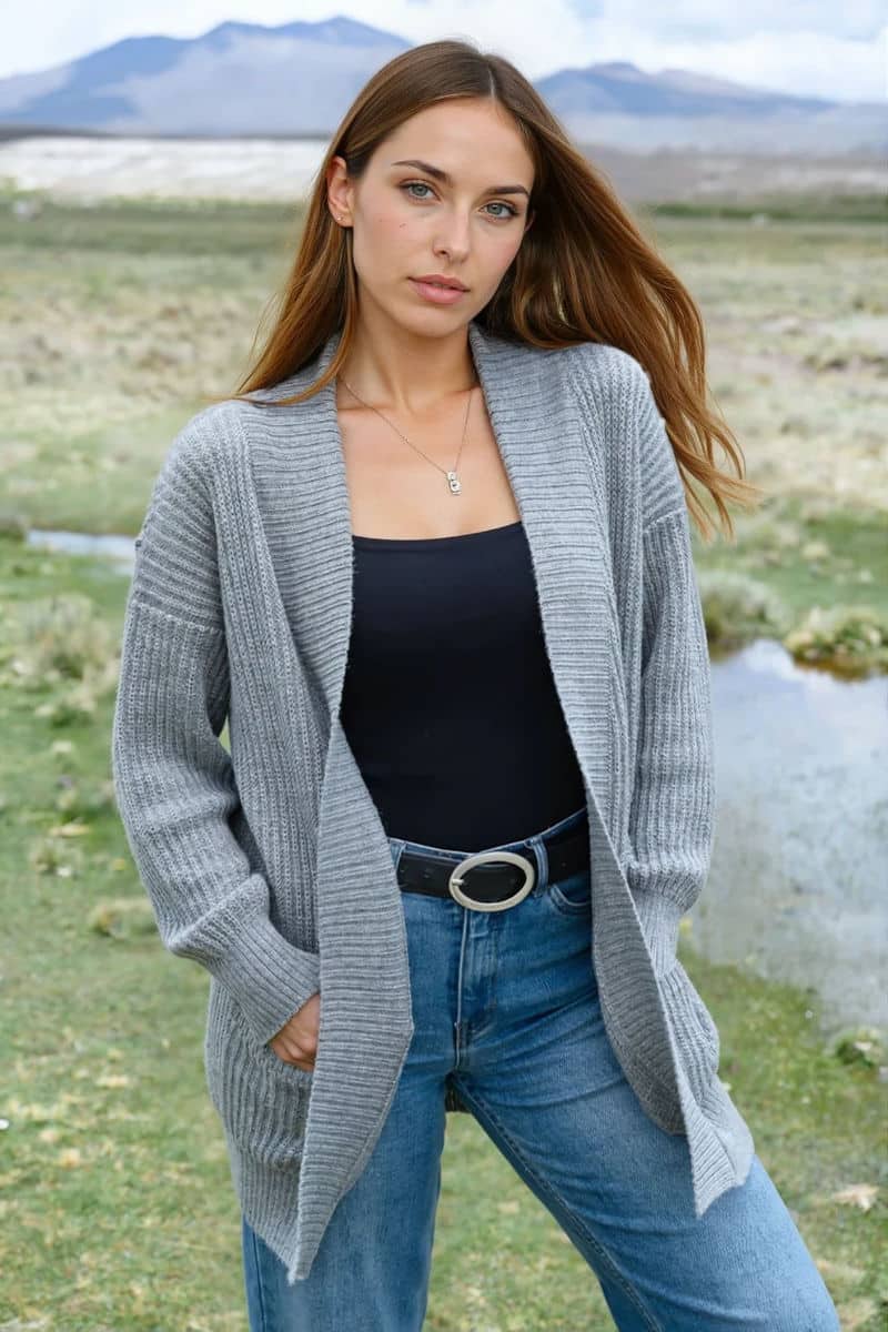 The Everyday Alpaca Cardigan – Soft, Modern, and Made for Daily Wear